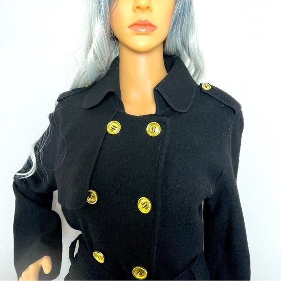 Sandro Military Style Wool Jacket – Black, Size Large - Picture 2 of 13